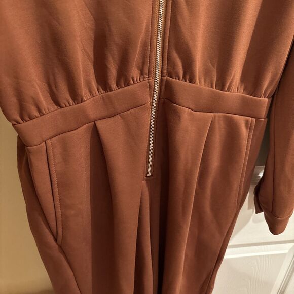 NWT Varley Double Soft Jessie Jumpsuit Women’s Large Brown Anthropologie - Picture 4 of 12